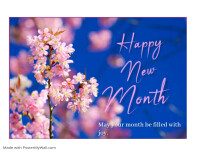 Happy new month Flyer (format US Letter) template