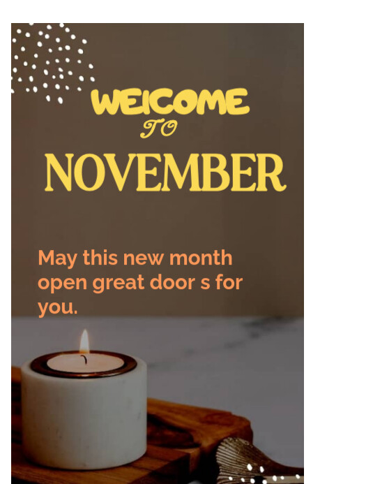 Brown Happy New Month Flyers Template | PosterMyWall