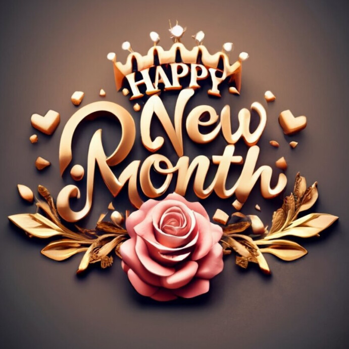 Happy New Month PosterMyWall Happy New Month PosterMyWall