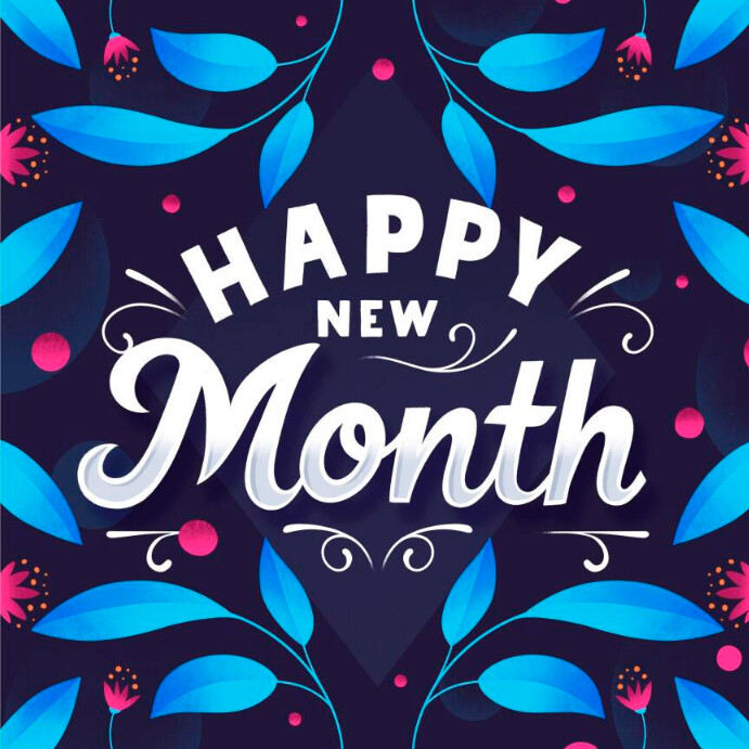 Happy New Month Instagram na Post template