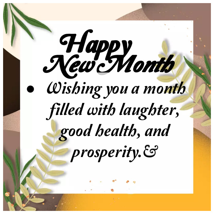 Happy New Month Design Template PosterMyWall Happy New Month Design Template Postermywall