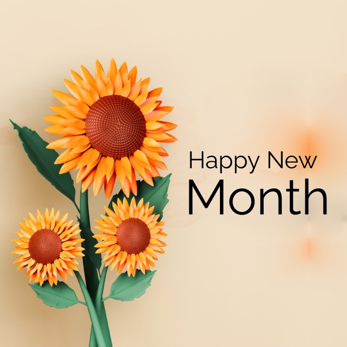 happy new month Instagram Post template