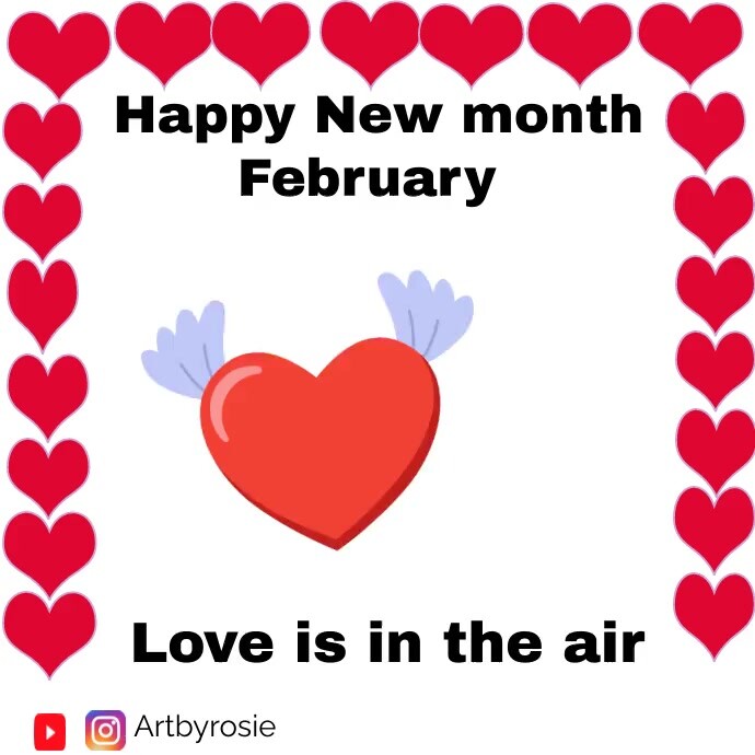 Happy New Month February Template PosterMyWall Happy new month february template postermywall
