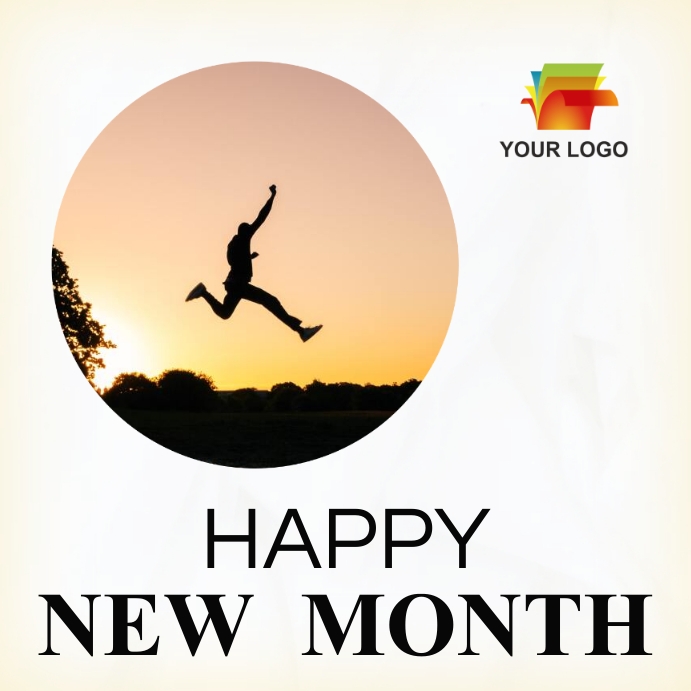 Happy new month flyer template postermywall