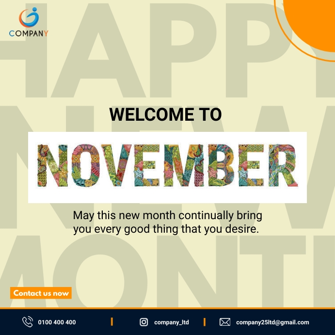Happy new month flyer template postermywall