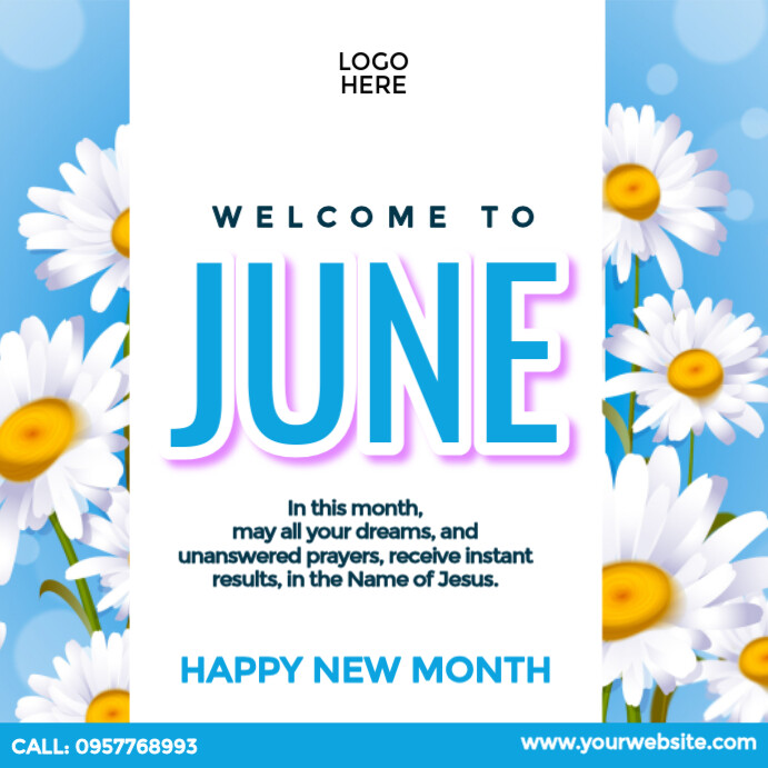happy new month june Template | PosterMyWall