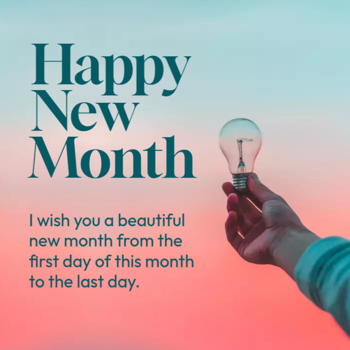 Happy New Month Message Template PosterMyWall Happy new month message template postermywall