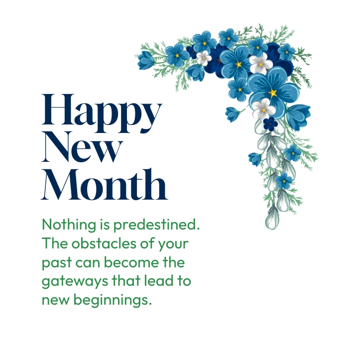 Happy New Month Message Template PosterMyWall Happy new month message template postermywall