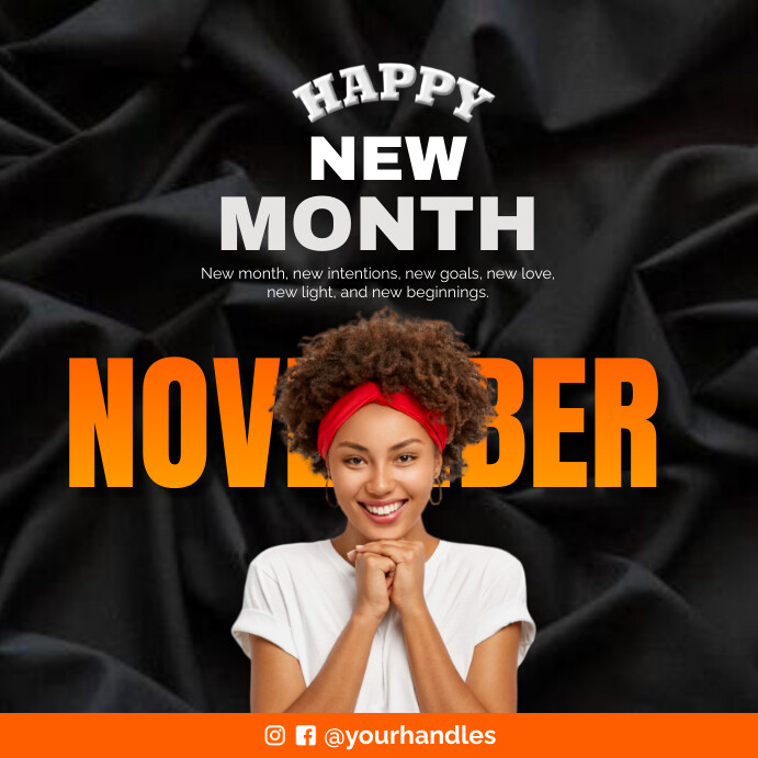 Happy New Month November Template | PosterMyWall