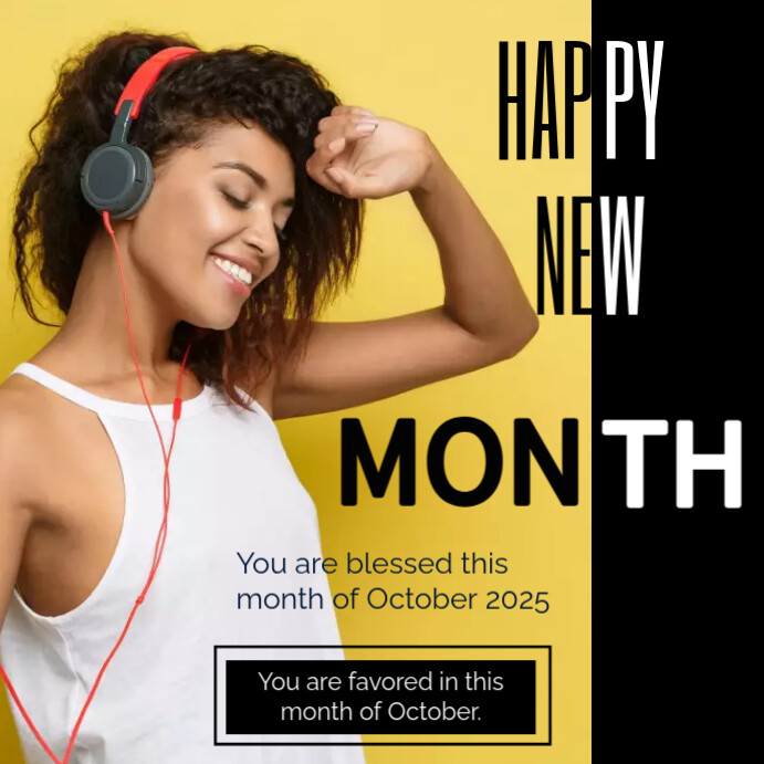 Plantilla De Happy New Month October 2023 PosterMyWall Plantilla de happy new month october 2023 postermywall