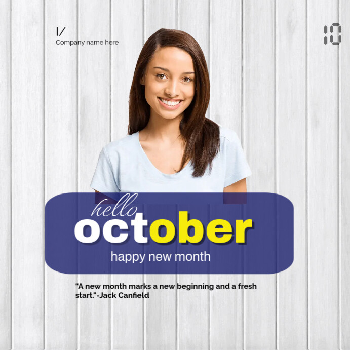 happy new month october flyer Template | PosterMyWall