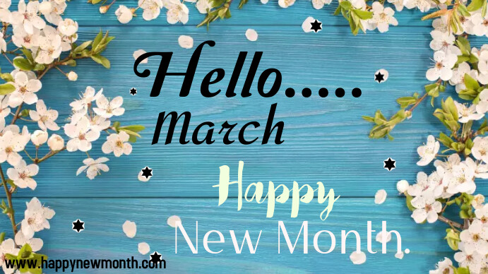 Happy new month post Цифровой дисплей (16 : 9) template