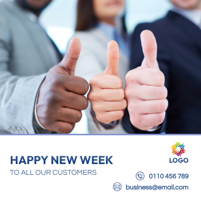 Happy new week corporate business flyer Template | PosterMyWall