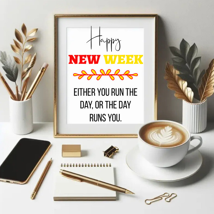 Happy New Week Design Template | PosterMyWall