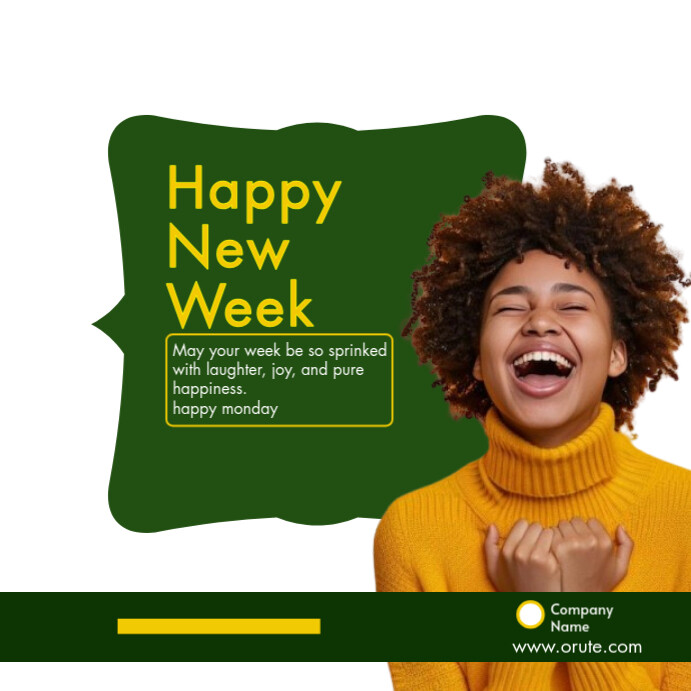 Plantilla de happy new week | PosterMyWall
