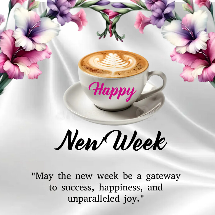 Happy New Week flyer Template | PosterMyWall
