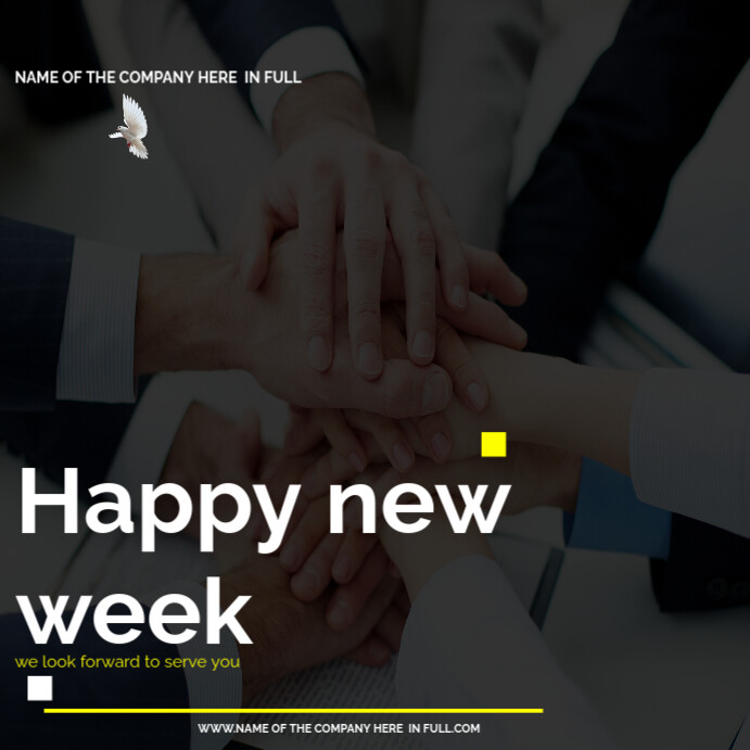 happy new week flyer poster template | PosterMyWall