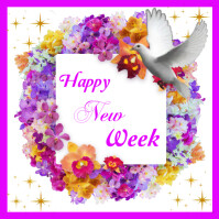 Happy New Week Poster design template | PosterMyWall