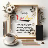 Happy new week template | PosterMyWall