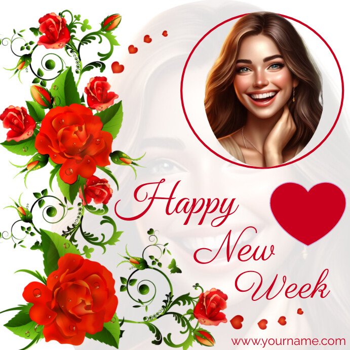 Excellent Week Happy new week greetings Template | PosterMyWall