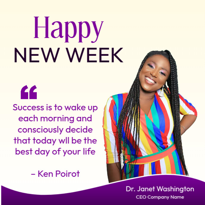 happy new week message Template | PosterMyWall