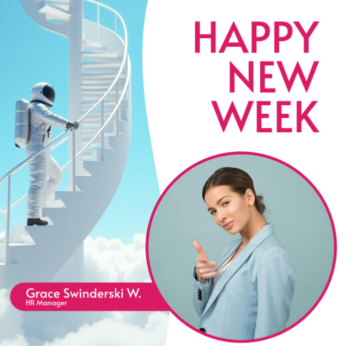 happy new week message wishes instagram template