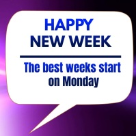 New Week New Lessons New week motivational quote Template | PosterMyWall