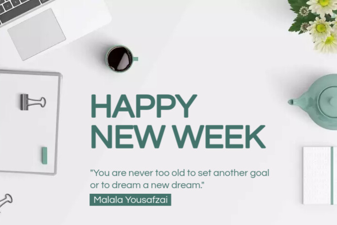 Happy New Week Poster Template | PosterMyWall