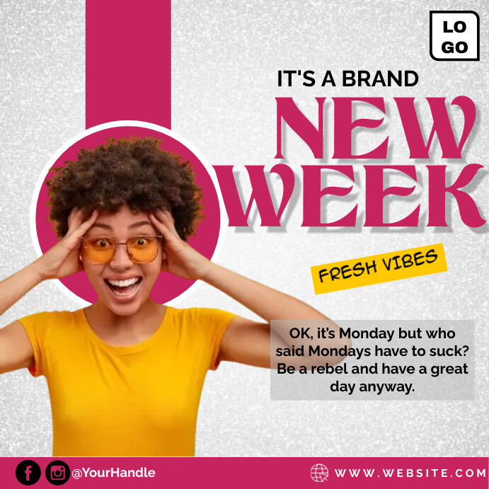 Happy new week template | PosterMyWall