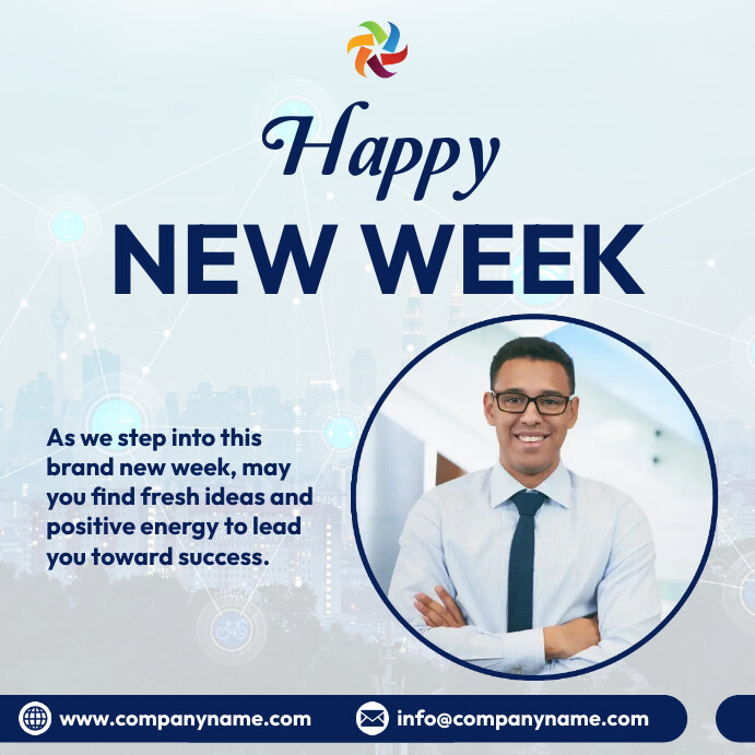 Creative New Week happy new week template | PosterMyWall