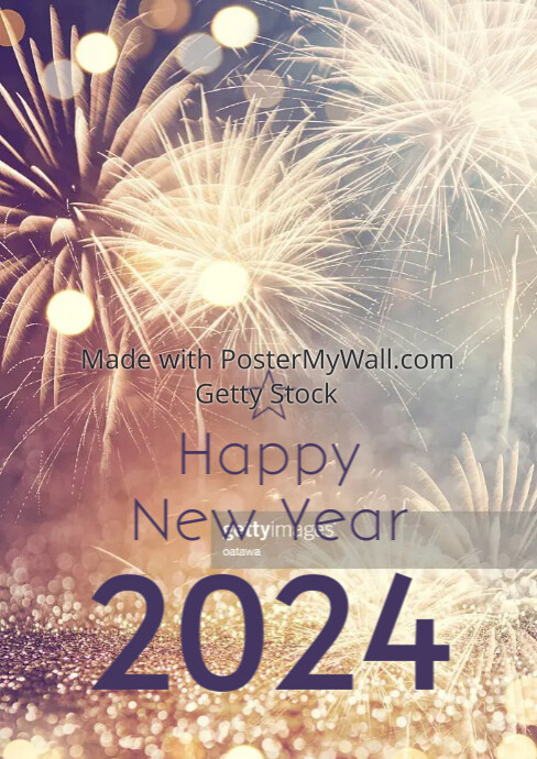 Frohes Neues Jahr Wunscht Grusskartenbroschure Vorlage Postermywall