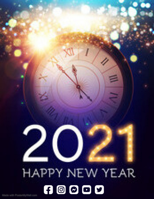 happy new year 2021 Template | PosterMyWall