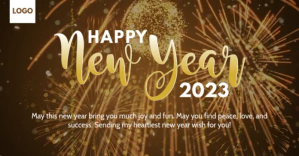 Happy New Year 2023 Template Imagen Compartida en Facebook