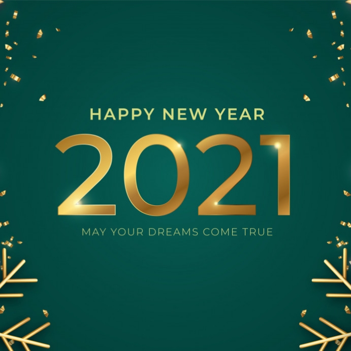 Free printable happy new year banner letters Happy New Year 2021 Template | PosterMyWall