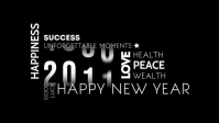 Happy New Year Greeting Video golden 2025 Ikhava Yevidiyo ye-Facebook (16:9) template
