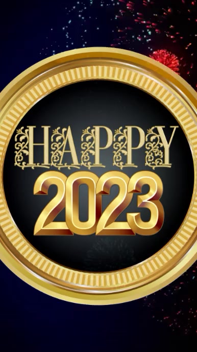 HAPPY NEW YEAR 2023, happy 2023 Instagram Reel template