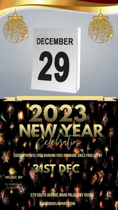 Copy of HAPPY NEW YEAR 2023 CALENDAR | PosterMyWall
