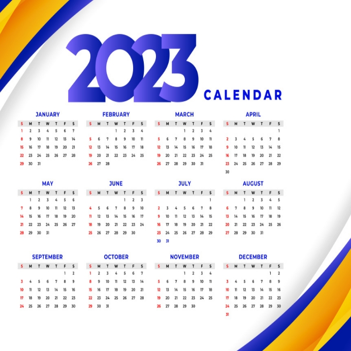Happy New year 2023 calendar Template | PosterMyWall Happy New year 2023 calendar Template | PosterMyWall