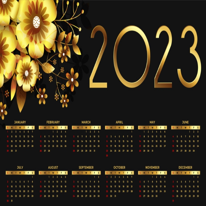 Happy New year 2023 calendar Template | PosterMyWall Happy New year 2023 calendar Template | PosterMyWall