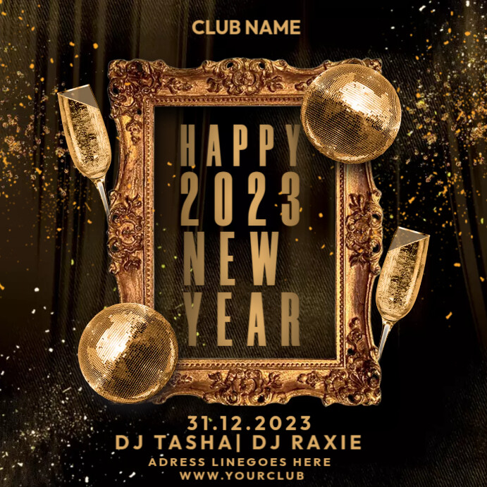 Plantilla de Happy New Year 2023 | PosterMyWall