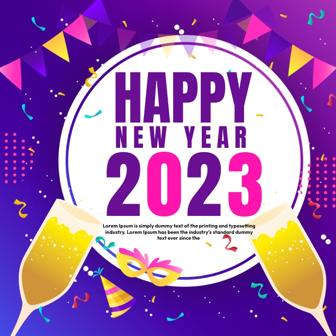 Plantilla de Happy New Year 2023 | PosterMyWall