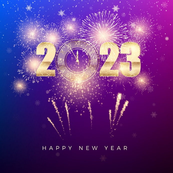 Copy of Happy New Year 2023 Flyer Poster Template | PosterMyWall