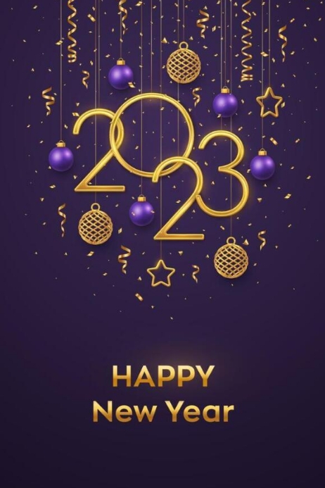 Happy New Year 2023 Flyer Poster Template | PosterMyWall