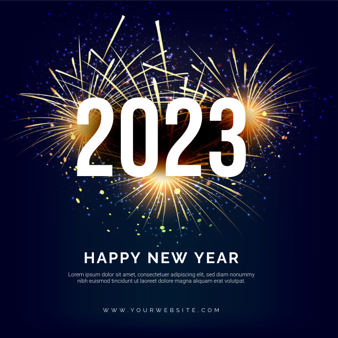 Copy of Happy New Year 2023 Greeting Poster | PosterMyWall