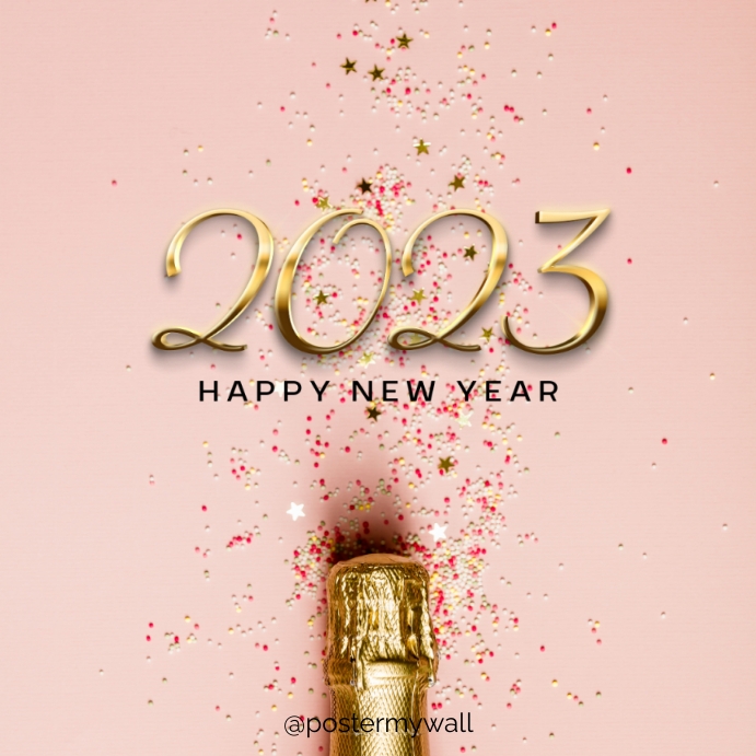 Plantilla de Happy new year 2023 social media template | PosterMyWall