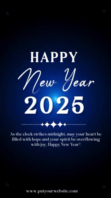 HAPPY NEW YEAR 2024, รีลบน Instagram template