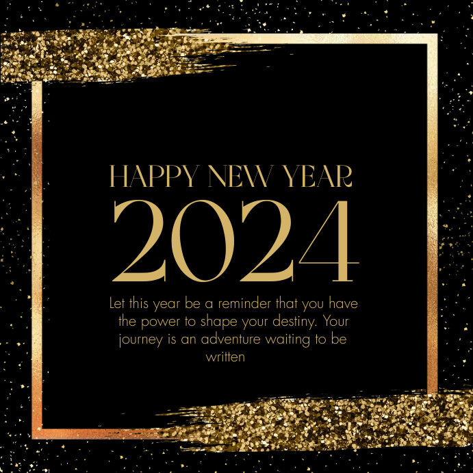 HAPPY NEW YEAR 2024, 2025,2026,2027,2028,2029 Instagram Post template