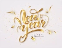 Happy New Year 2024 Volante (Carta US) template
