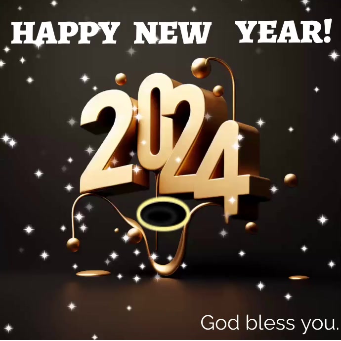 Happy New Year 2024 Wallpaper God