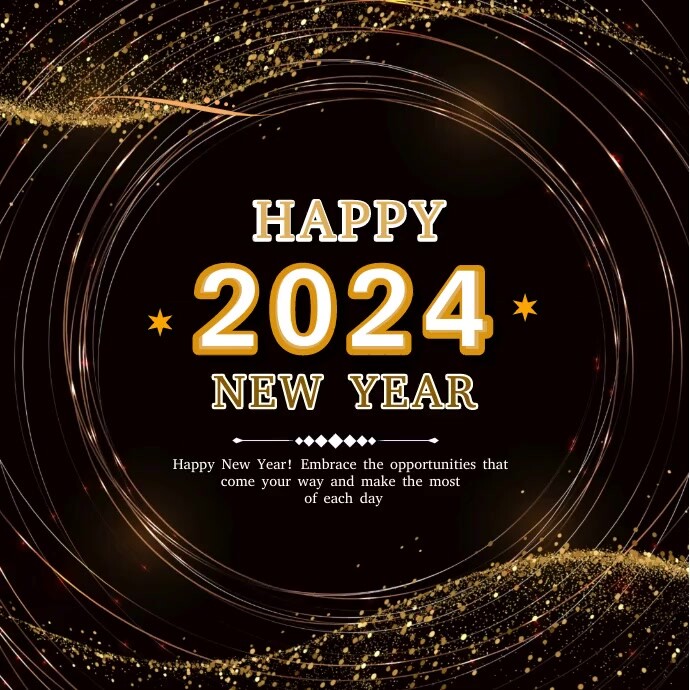 Happy New Year 2024 Instagram Post, template